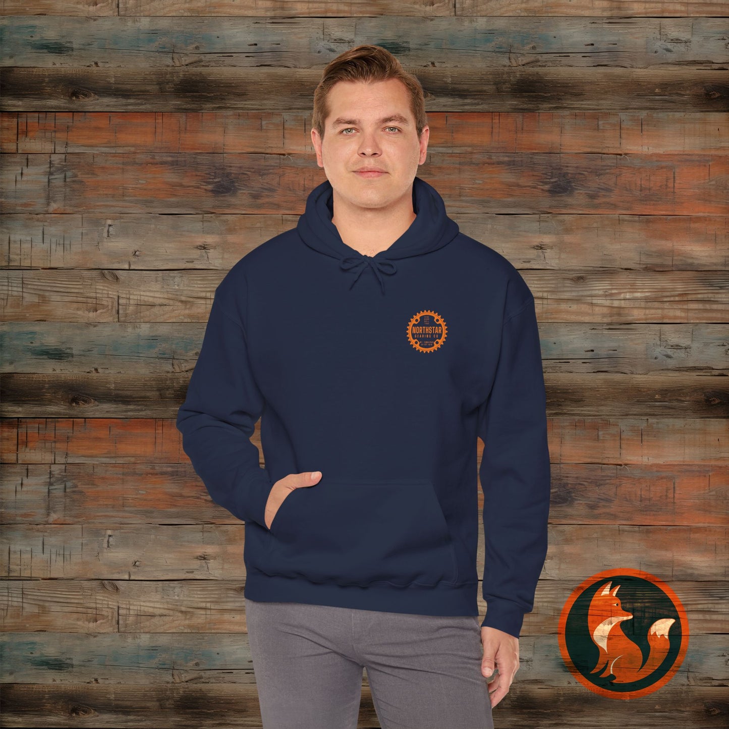 Cozy Unisex Hooded Sweatshirt, Perfect for Casual Wear, Gift for Friends, Outdoor Activities, Fall Fashion, Northstar Design