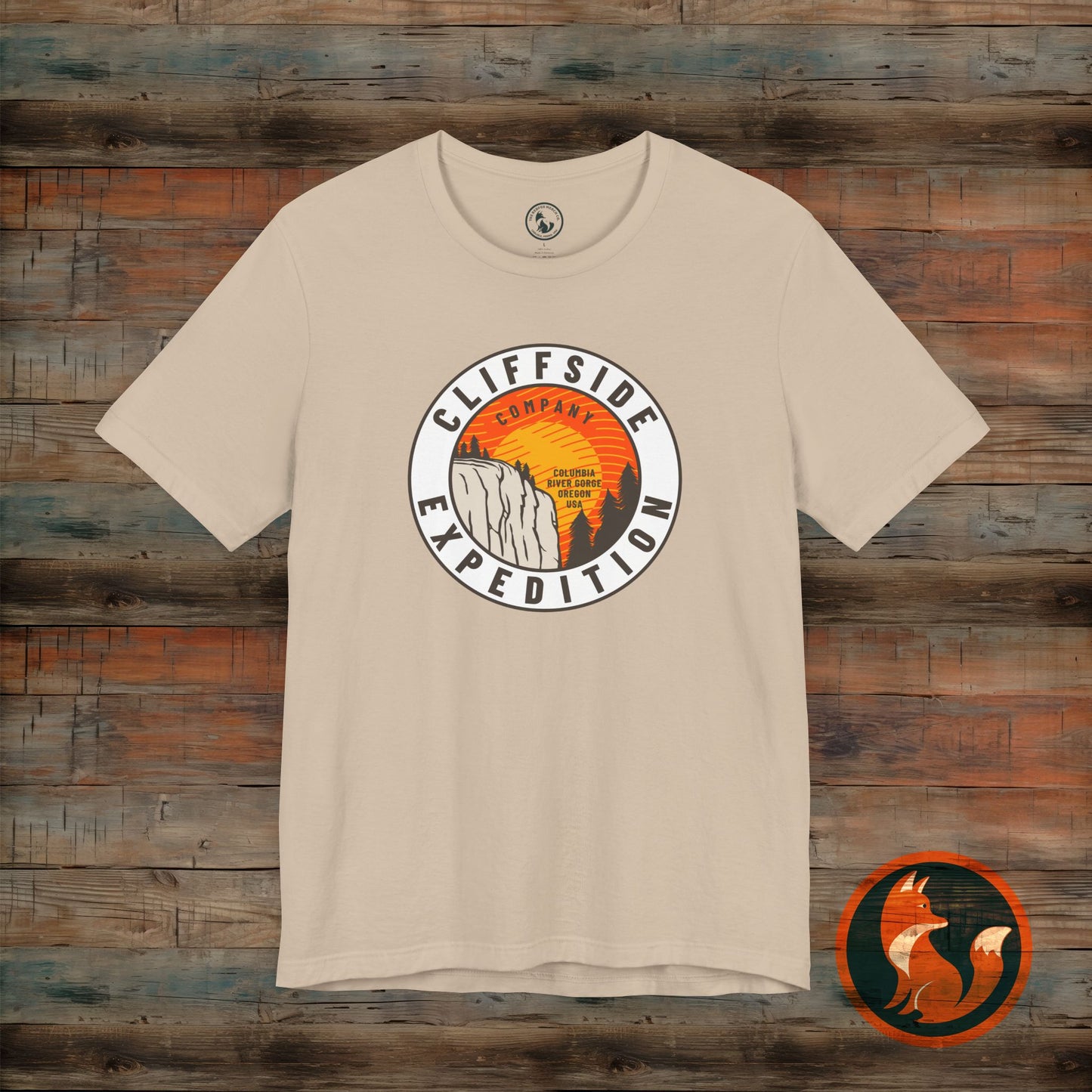 Cliffside Expedition Tee, Adventure Shirt, Unisex Outdoor Top, Travel T-Shirt, Hiking Apparel, Gift for Explorers