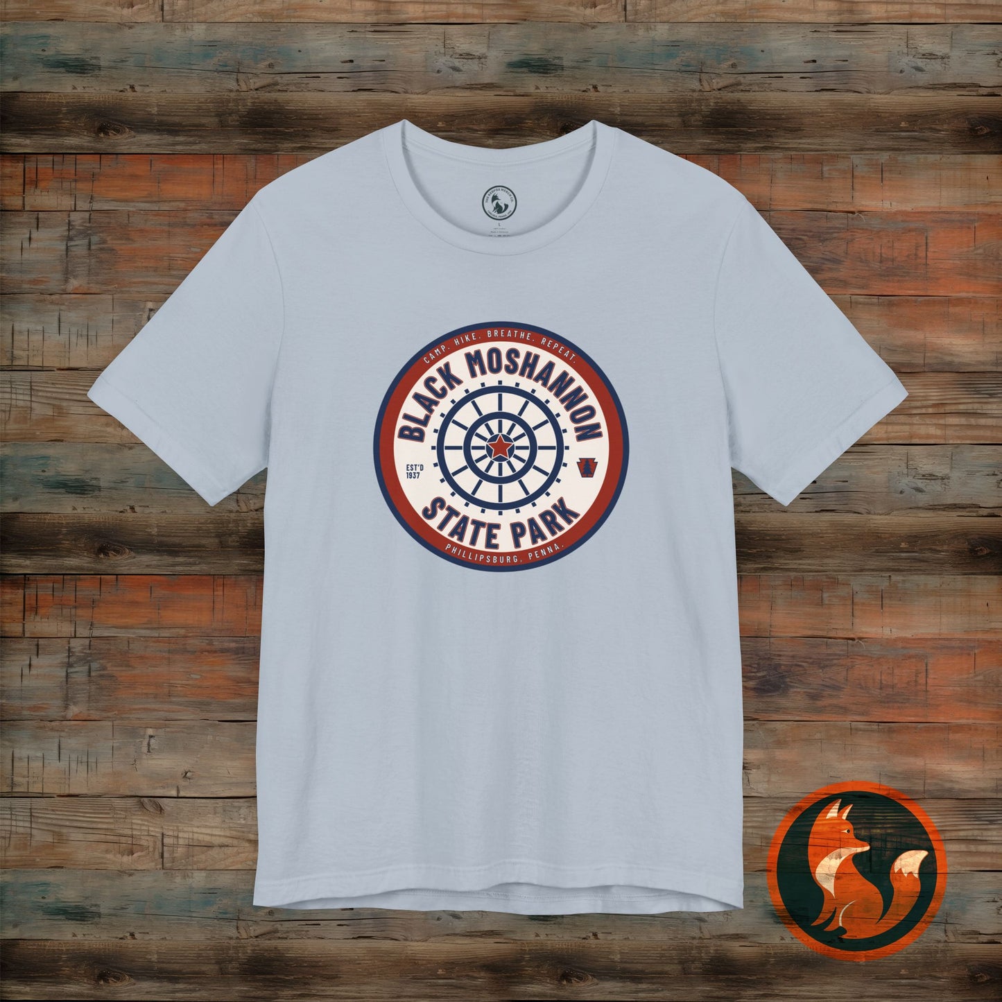 Black Moshannon State Park Tee, Unisex Nature Shirt, Outdoor Adventure Top, Camping Gift, Summer Travel Apparel