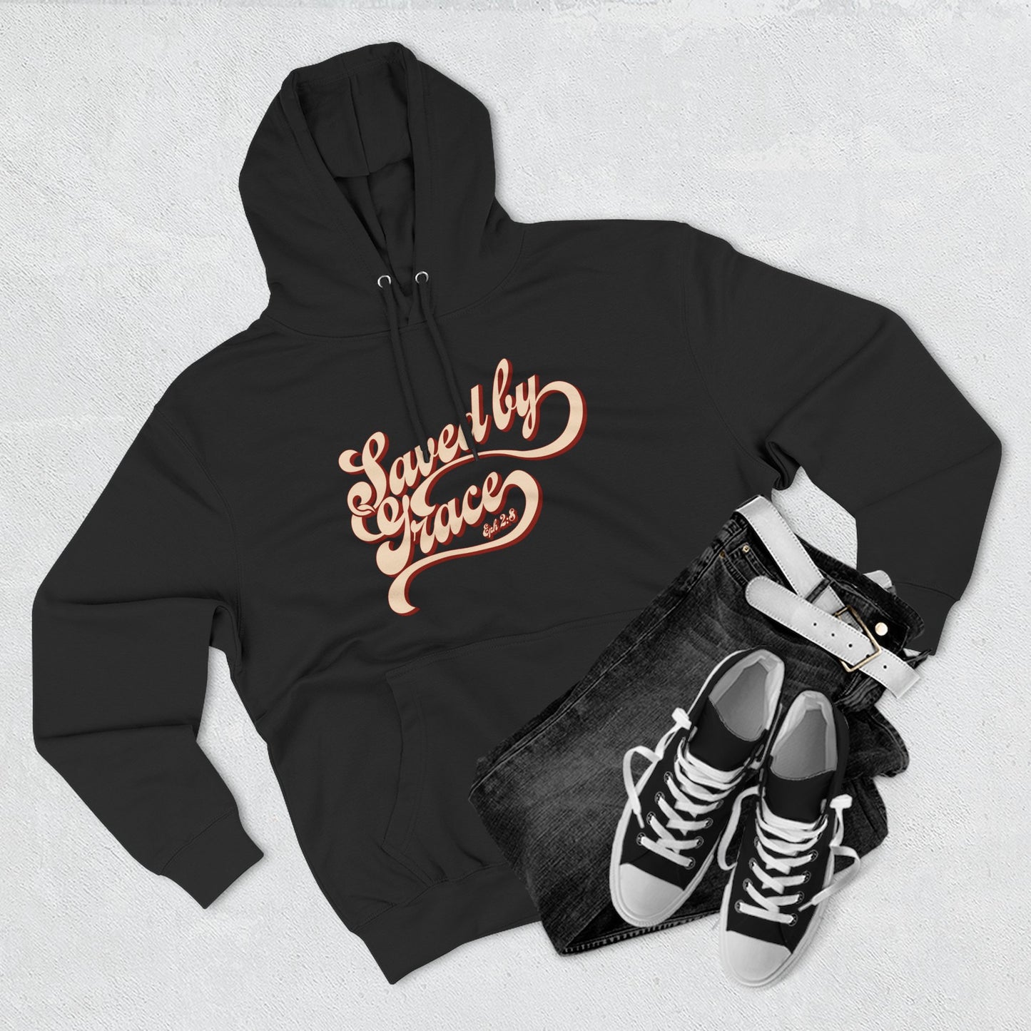 Cozy Inspirational Fleece Hoodie, Casual Wear, Gifts for Friends, Cool Weather Apparel, Relaxed Fit, Everyday Comfort
