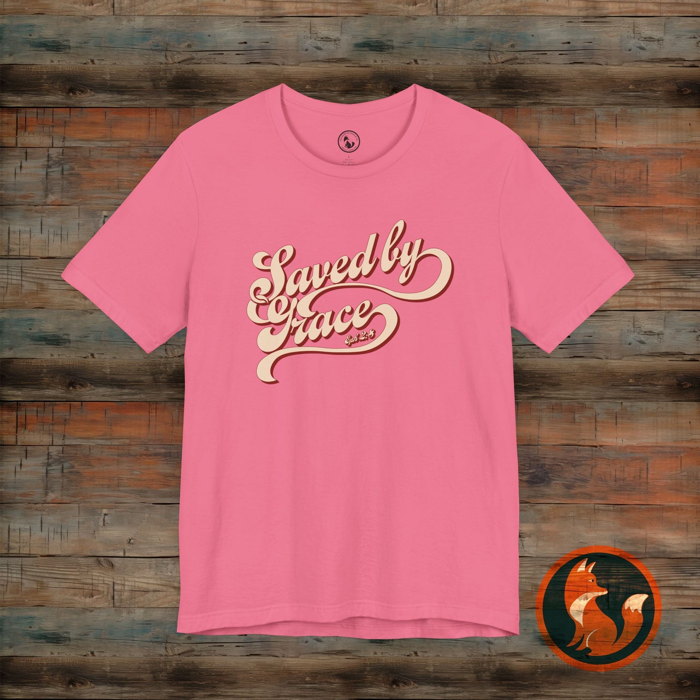 Saved by Grace Unisex Tee, Casual Faith Shirt, Inspirational T-shirt, Christian Apparel, Gift for Believers