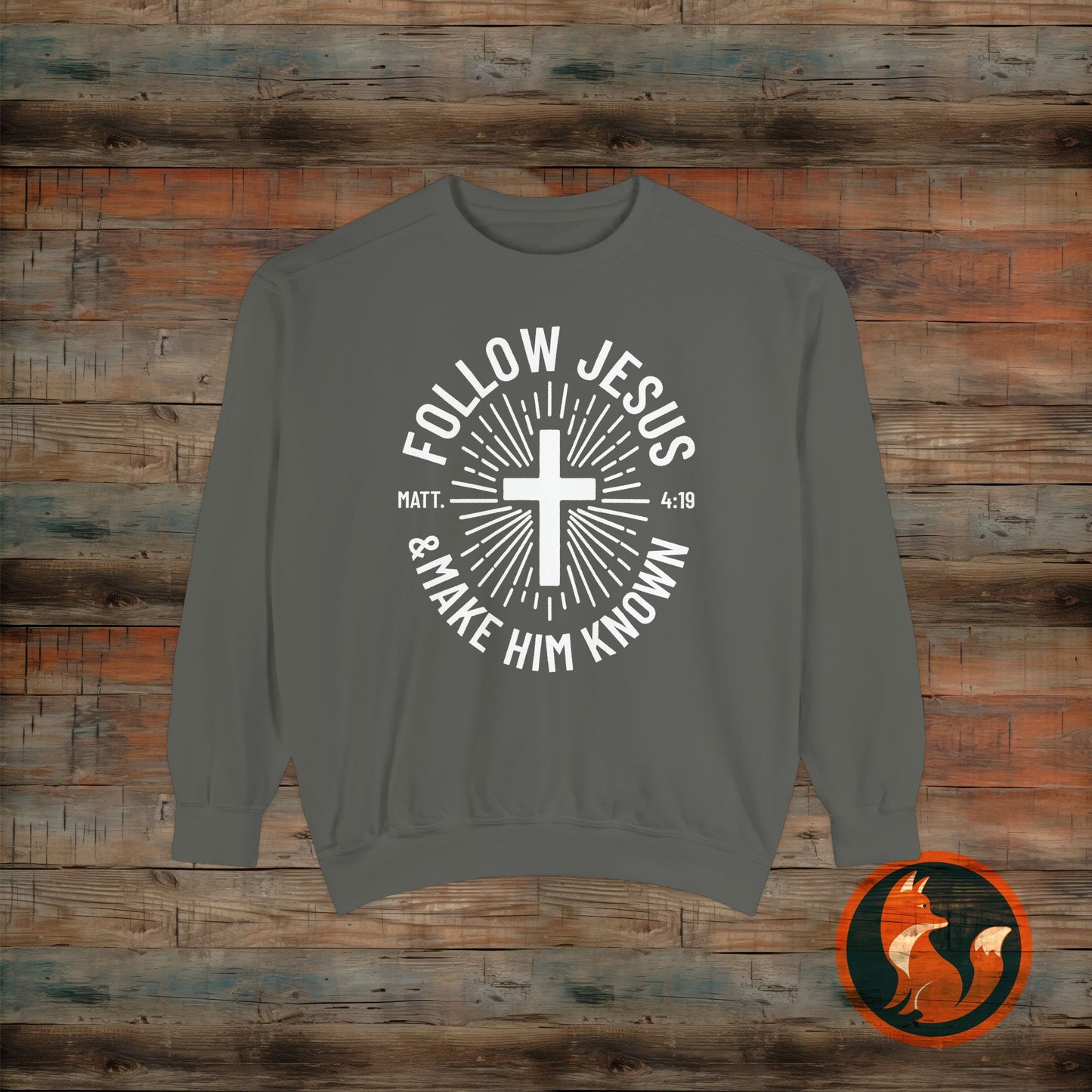 Faith-Inspired Sweatshirt: Follow Jesus & Make Him Known, Christian Gift, Inspirational Apparel, Unisex Fashion, Religious Sweatshirt