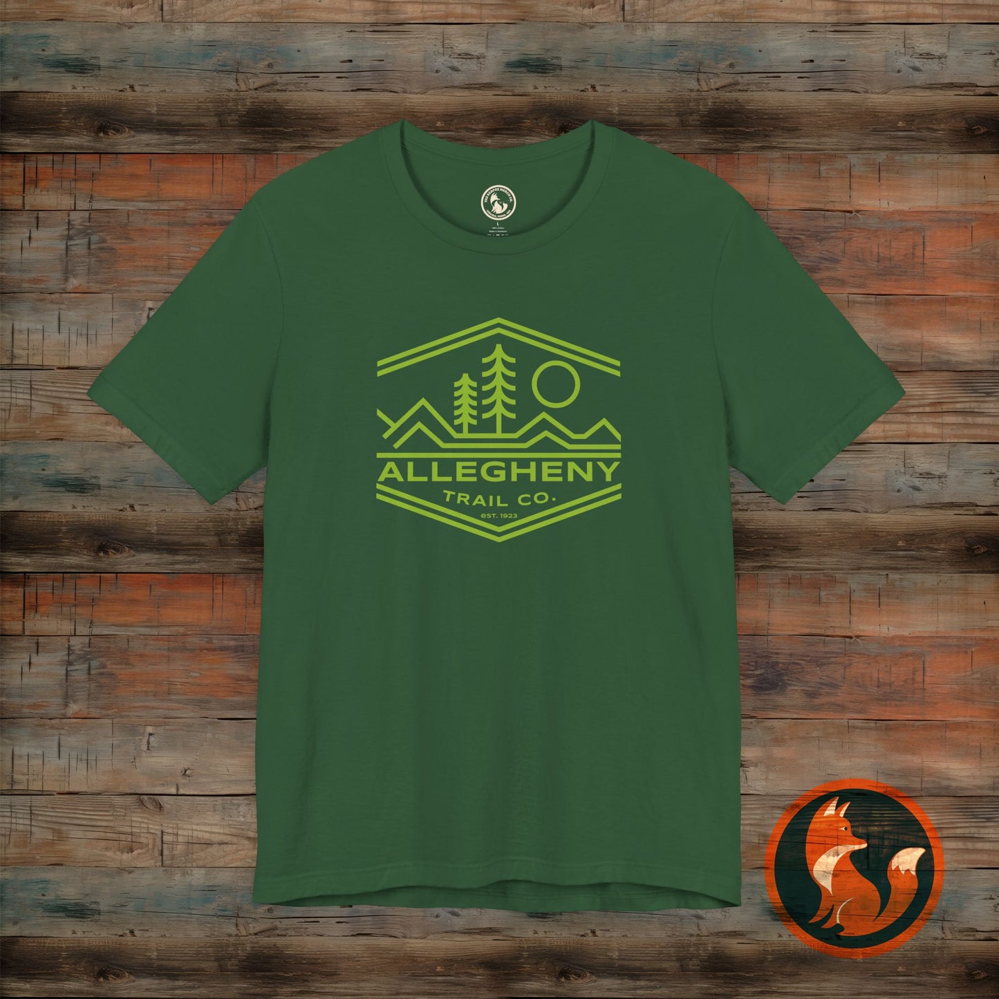 Nature-Inspired Unisex Tee with Allegheny Trail Design, Outdoor Adventure Shirt, Eco-Friendly Apparel, Hiking Gift, Travel T-Shirt