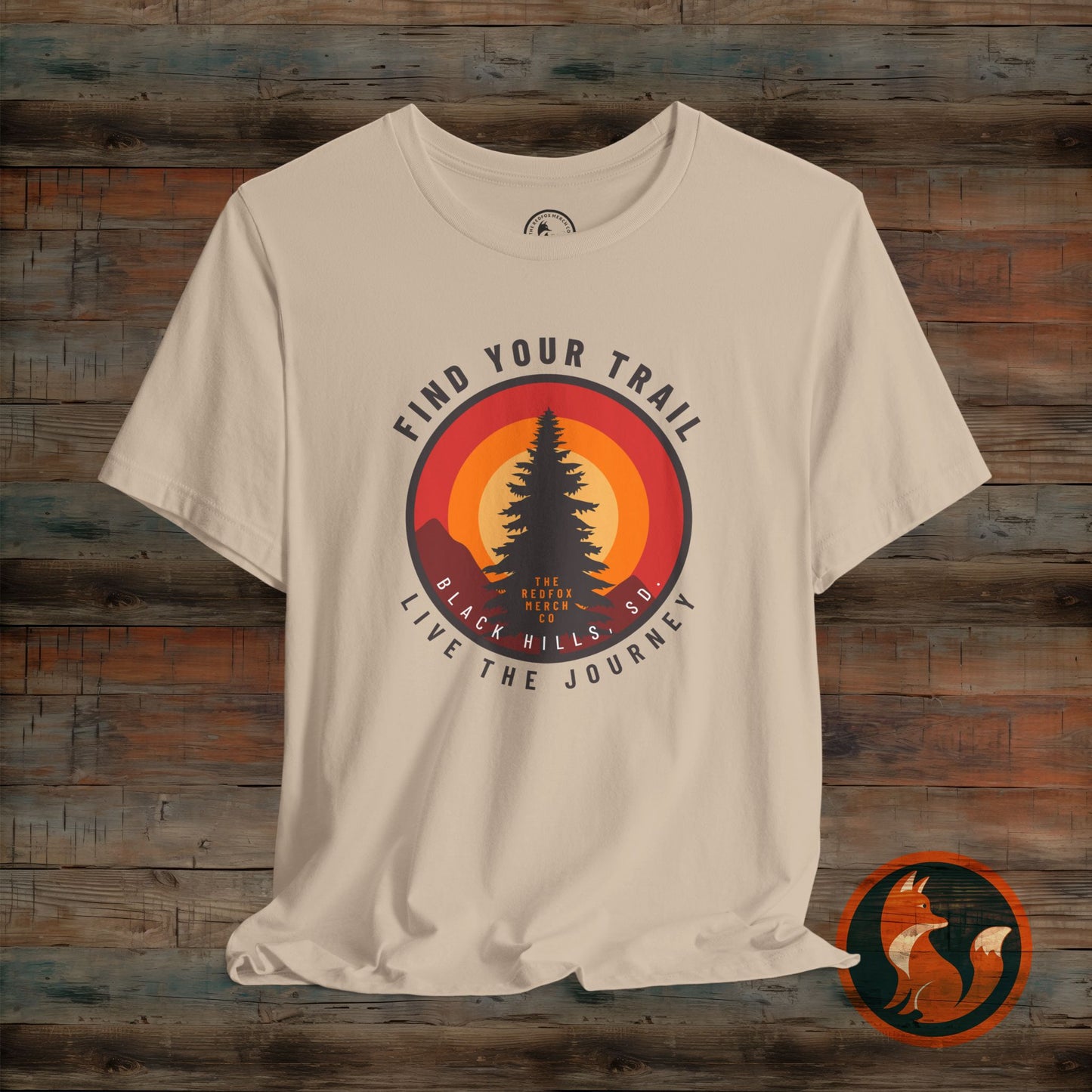 Unisex Adventure T-Shirt - Find Your Trail, Live the Journey, Outdoor Tee, Hiking Gift, Nature Lover Apparel