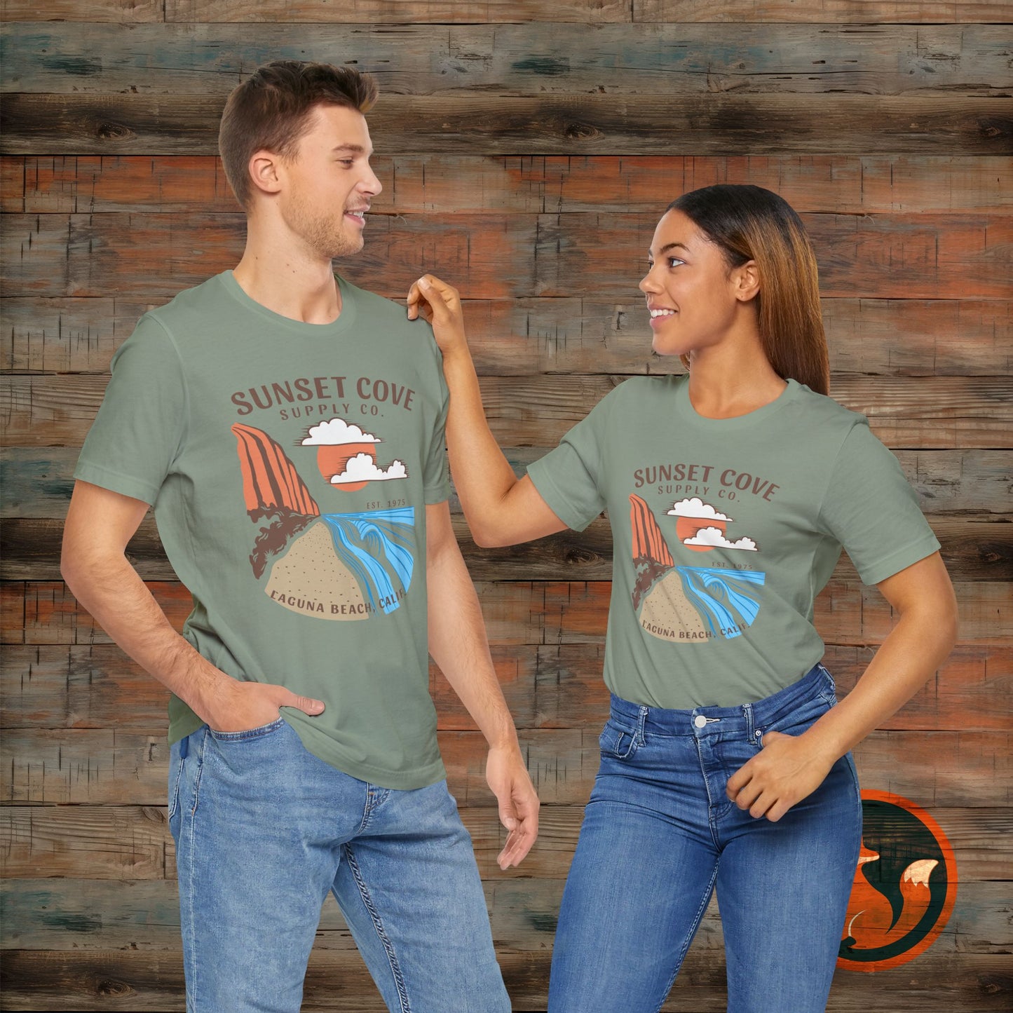 Sunset Cove Graphic Tee, Unisex Beach Shirt, Casual Summer Wear, Gift for Ocean Lovers, Vacation Apparel, Retro Beach Vibes