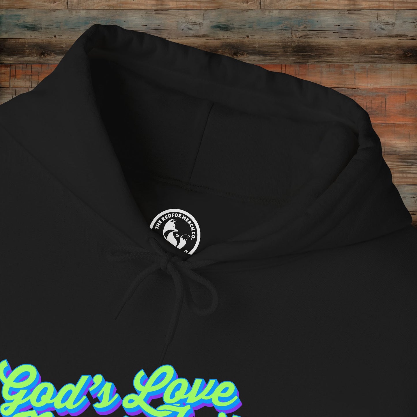 God's Love Never Fails Hoodie - Cozy Christian Sweatshirt for Faith & Inspiration, Perfect Gift for Holidays, Birthdays, and Faith Events