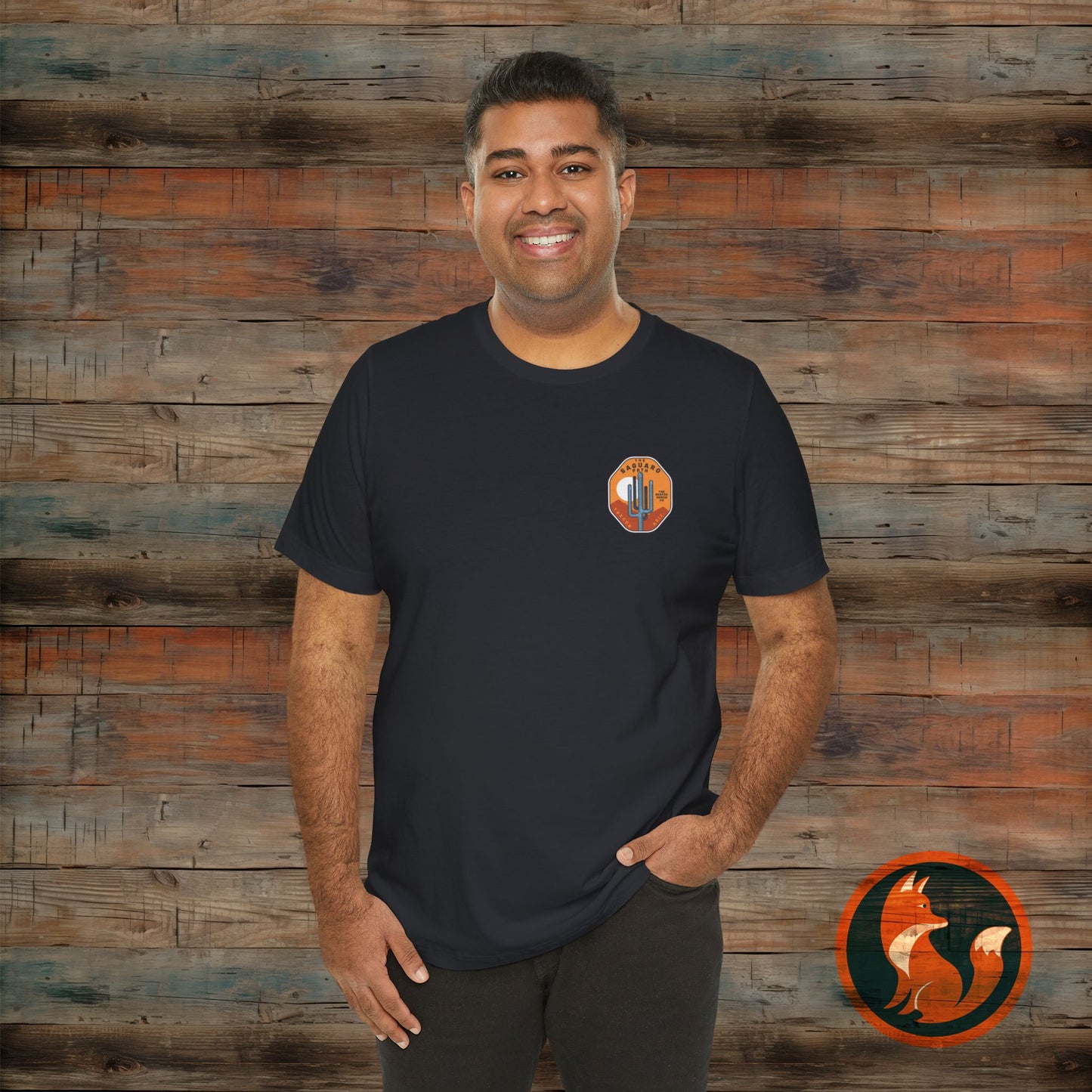 Saguaro Sunset Tee, Unisex Graphic Tee, Desert Vibes Shirt, Travel Souvenir T-Shirt, Outdoor Adventure Wear, Casual Summer Apparel