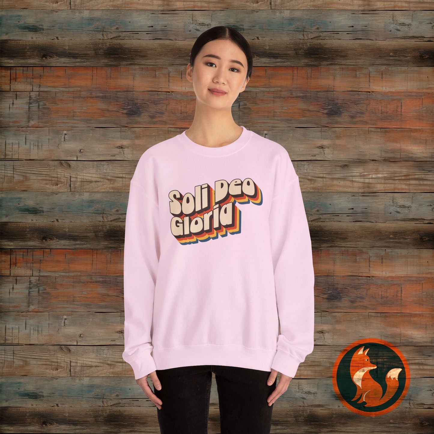 Soli Deo Gloria Crewneck Sweatshirt, Unisex Sweatshirt, Religious Sweatshirt, Vintage Style Sweatshirt, Comfortable Casual Wear