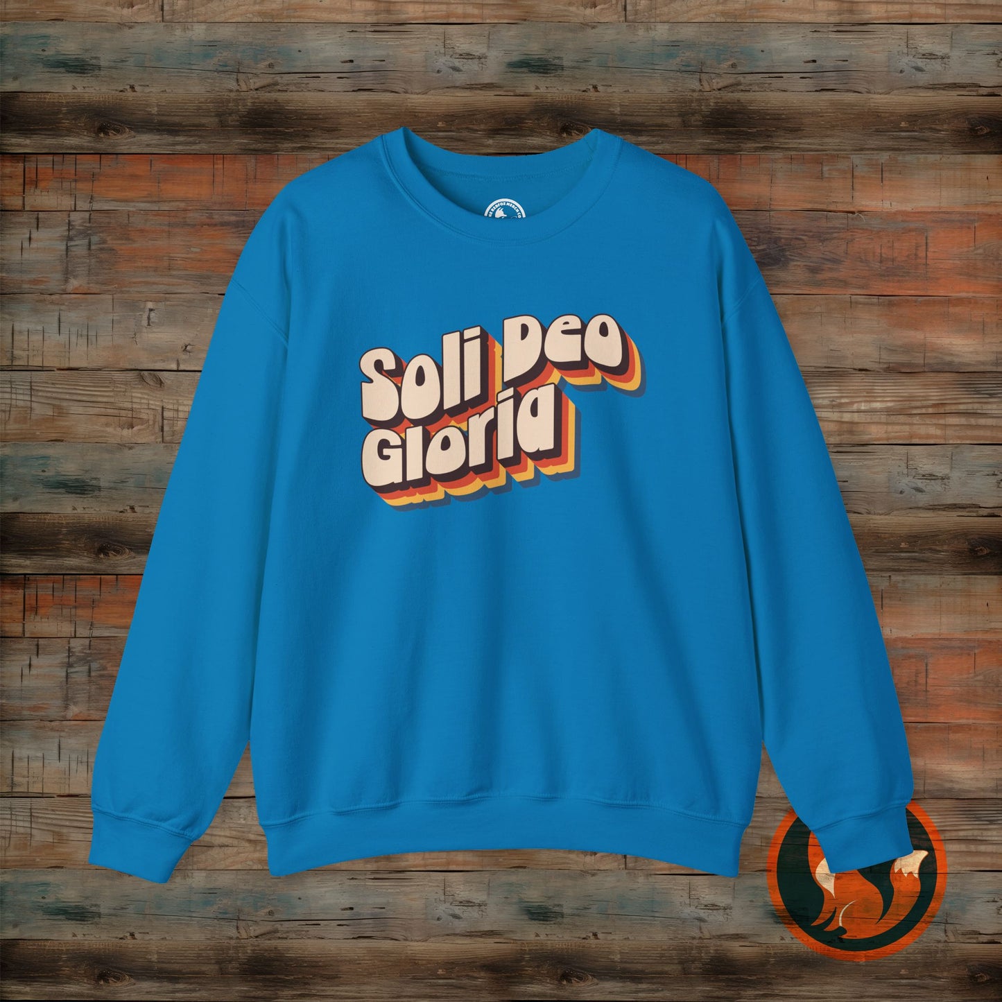 Soli Deo Gloria Crewneck Sweatshirt, Unisex Sweatshirt, Religious Sweatshirt, Vintage Style Sweatshirt, Comfortable Casual Wear