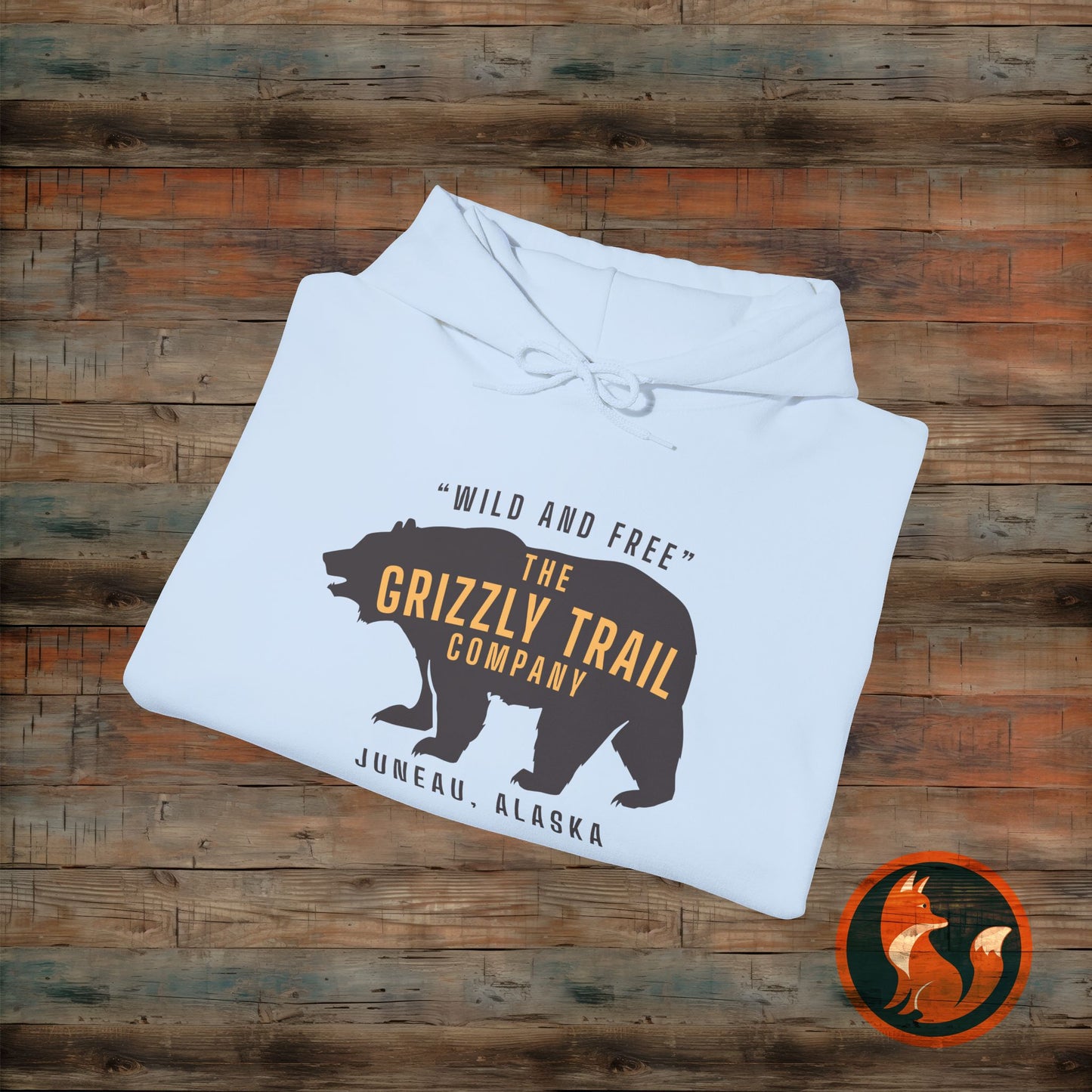 Cozy Adventure Hoodie, Grizzly Bear Print Sweatshirt, Wild and Free Apparel, Nature Lover Gift, Alaskan Style Clothing