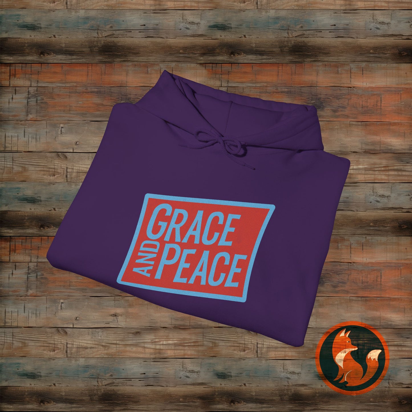 Unisex Grace and Peace Hooded Sweatshirt | Cozy Gift for Faith, Spirituality, Relaxation, Thoughtful Occasions, Everyday Wear