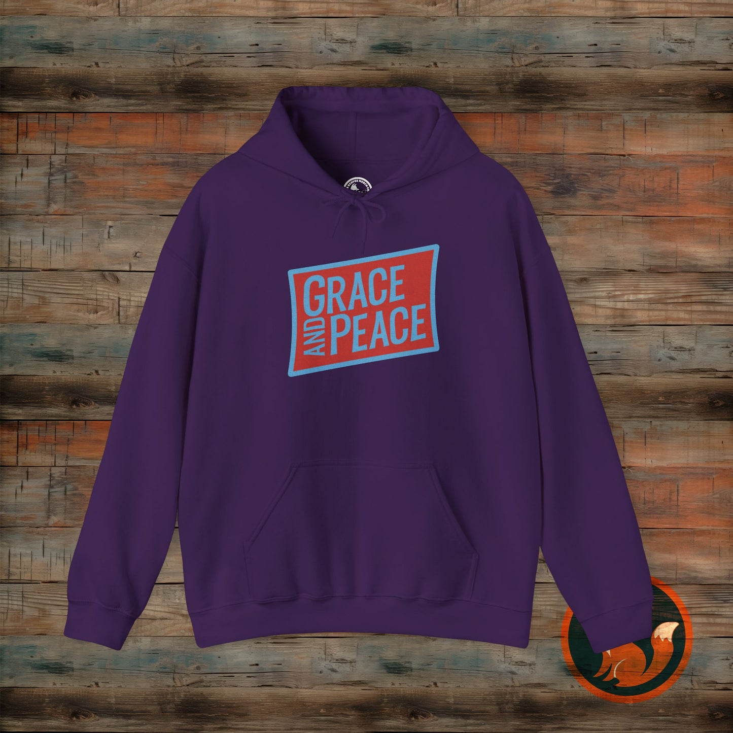 Unisex Grace and Peace Hooded Sweatshirt | Cozy Gift for Faith, Spirituality, Relaxation, Thoughtful Occasions, Everyday Wear