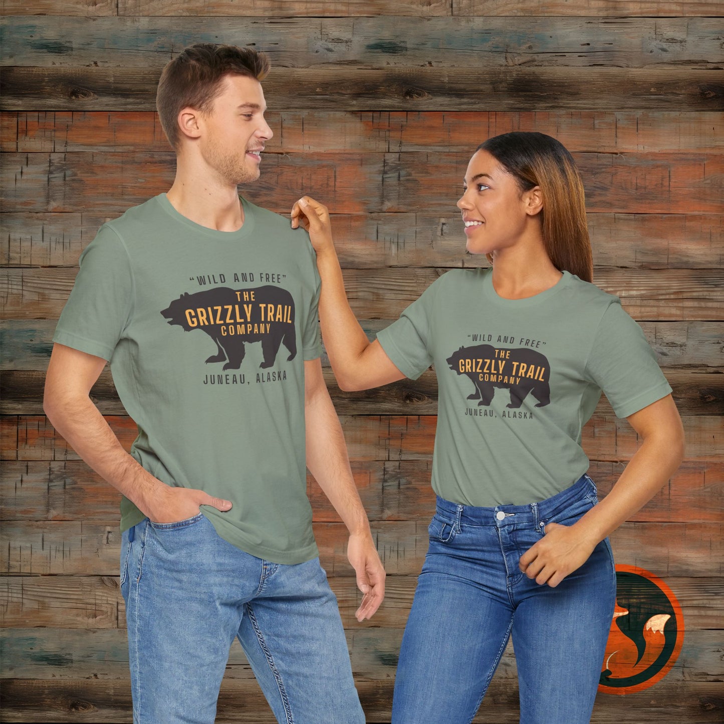 Wild and Free Grizzly Bear T-Shirt, Outdoor Apparel, Adventure Tee, Nature Lover Gift, Unisex Eco-Friendly Shirt