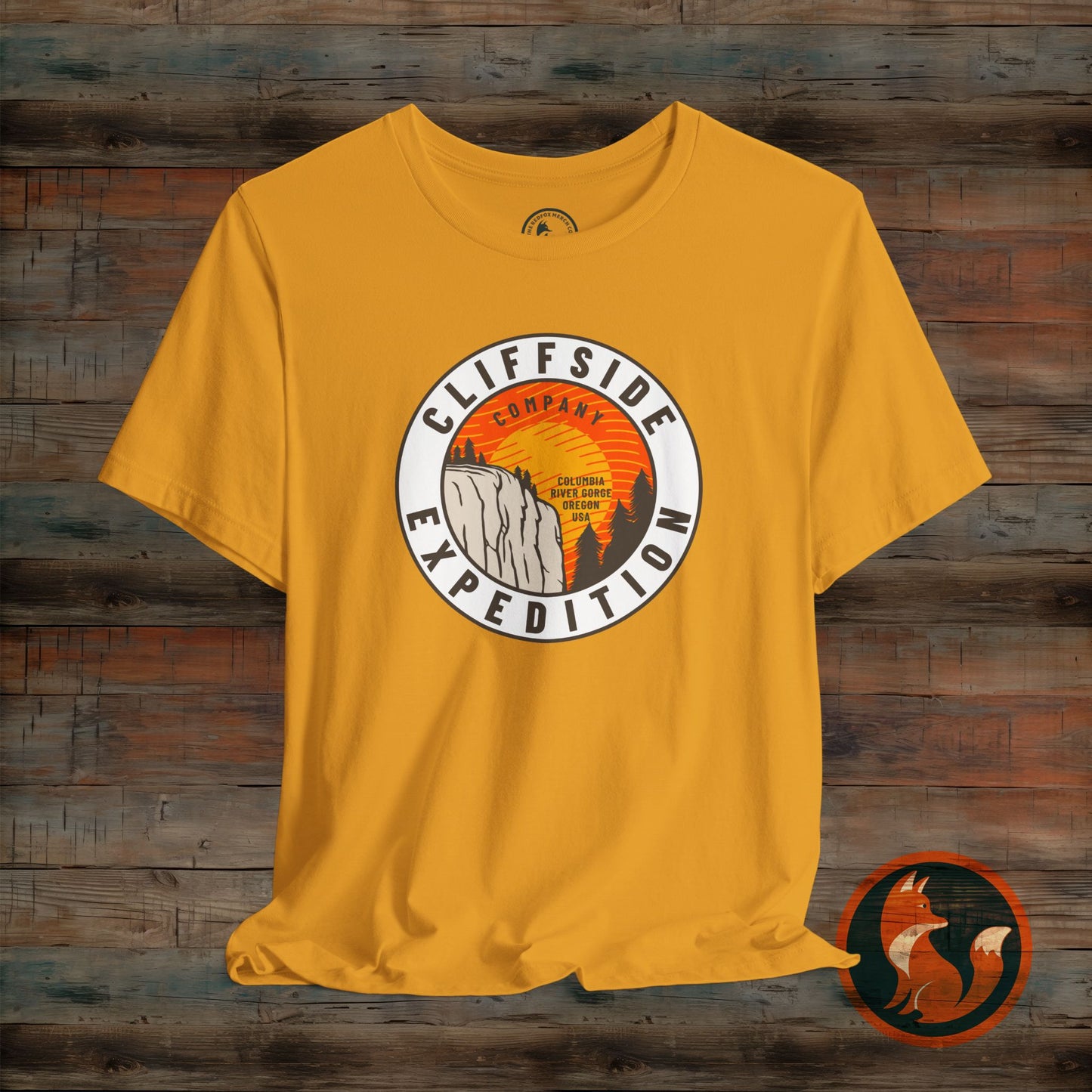 Cliffside Expedition Tee, Adventure Shirt, Unisex Outdoor Top, Travel T-Shirt, Hiking Apparel, Gift for Explorers