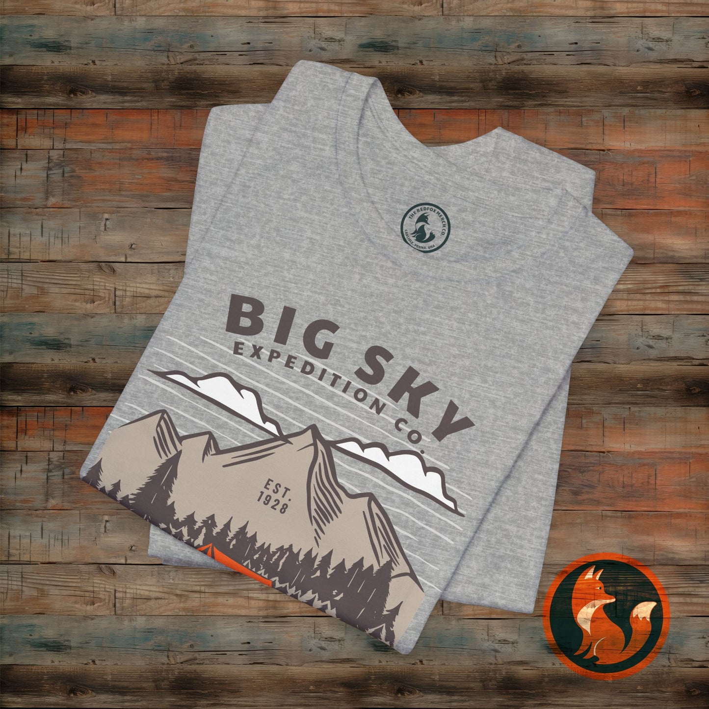 Adventure Inspired Graphic Tee, Outdoor T-Shirt, Camping Apparel, Nature Lover Gift, Travel Shirt, Big Sky Expedition