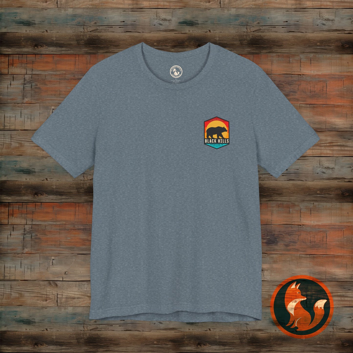 Black Hills Bear Short Sleeve Tee | Adventure Shirt, Nature Lover Gift, Hiking Apparel, Travel Tee, Outdoor Enthusiast Wear