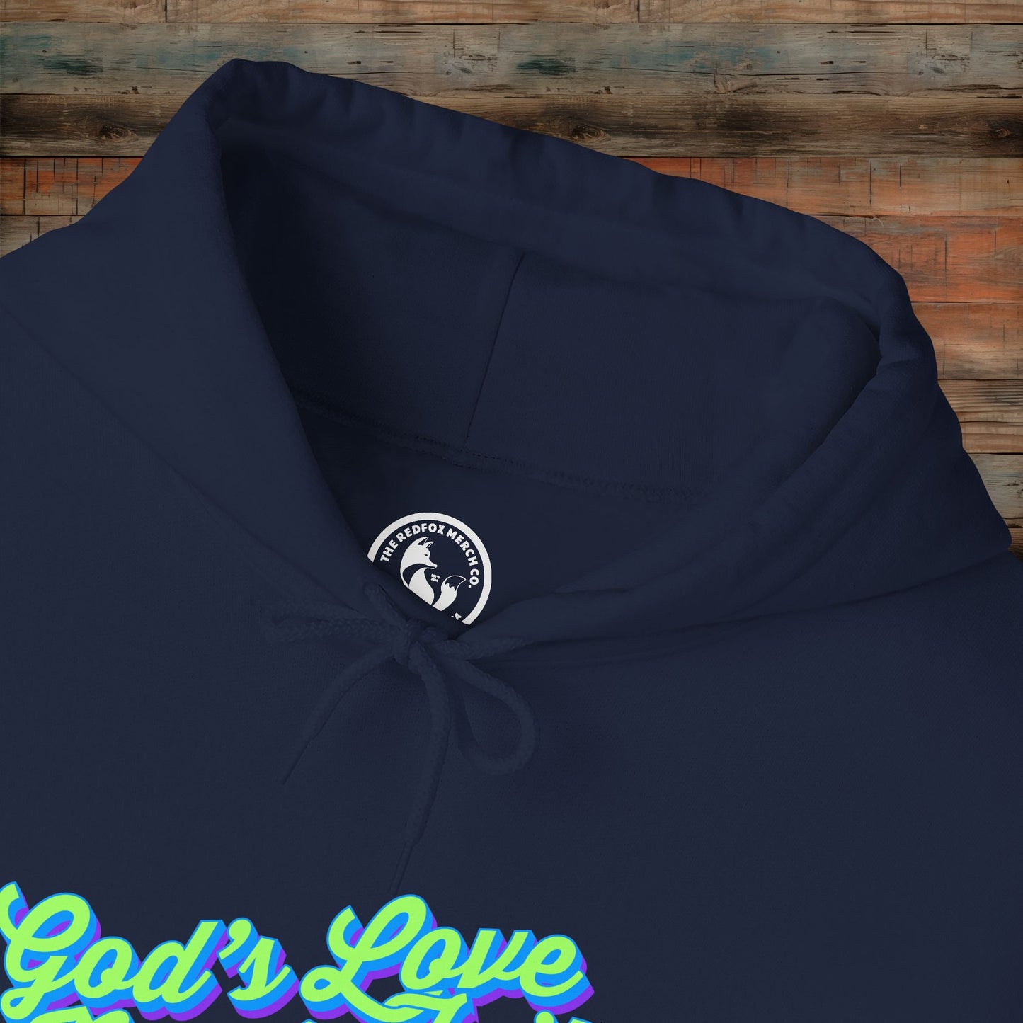 God's Love Never Fails Hoodie - Cozy Christian Sweatshirt for Faith & Inspiration, Perfect Gift for Holidays, Birthdays, and Faith Events