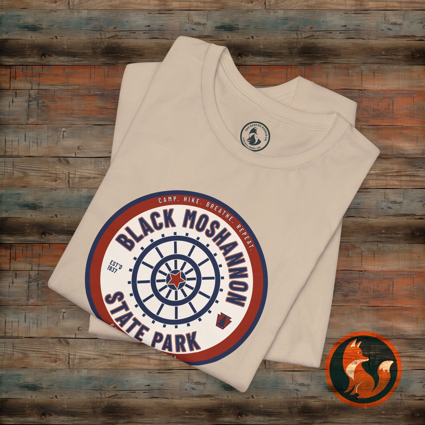 Black Moshannon State Park Tee, Unisex Nature Shirt, Outdoor Adventure Top, Camping Gift, Summer Travel Apparel