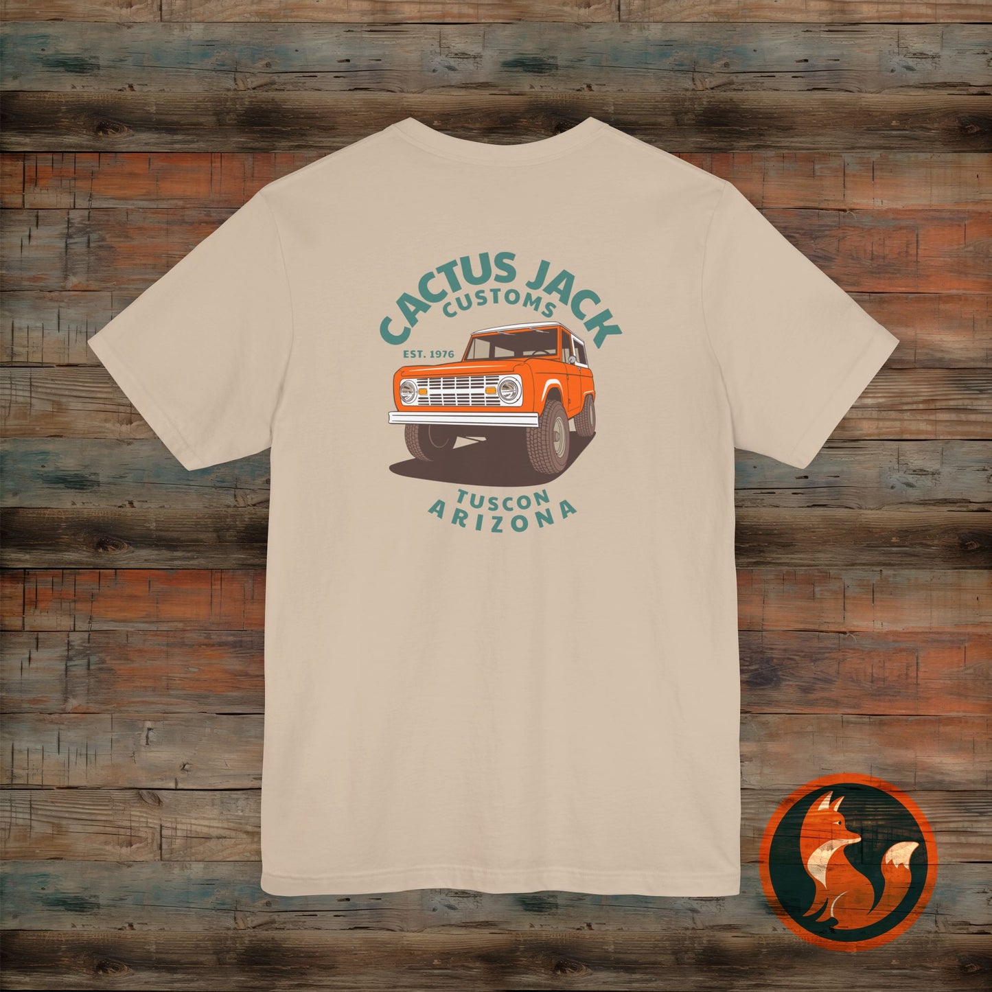 Cactus Jack Vintage Tee, Unisex Short Sleeve Shirt, Retro Graphic Tee, Car Enthusiast Gift, Casual Streetwear, Arizona Pride