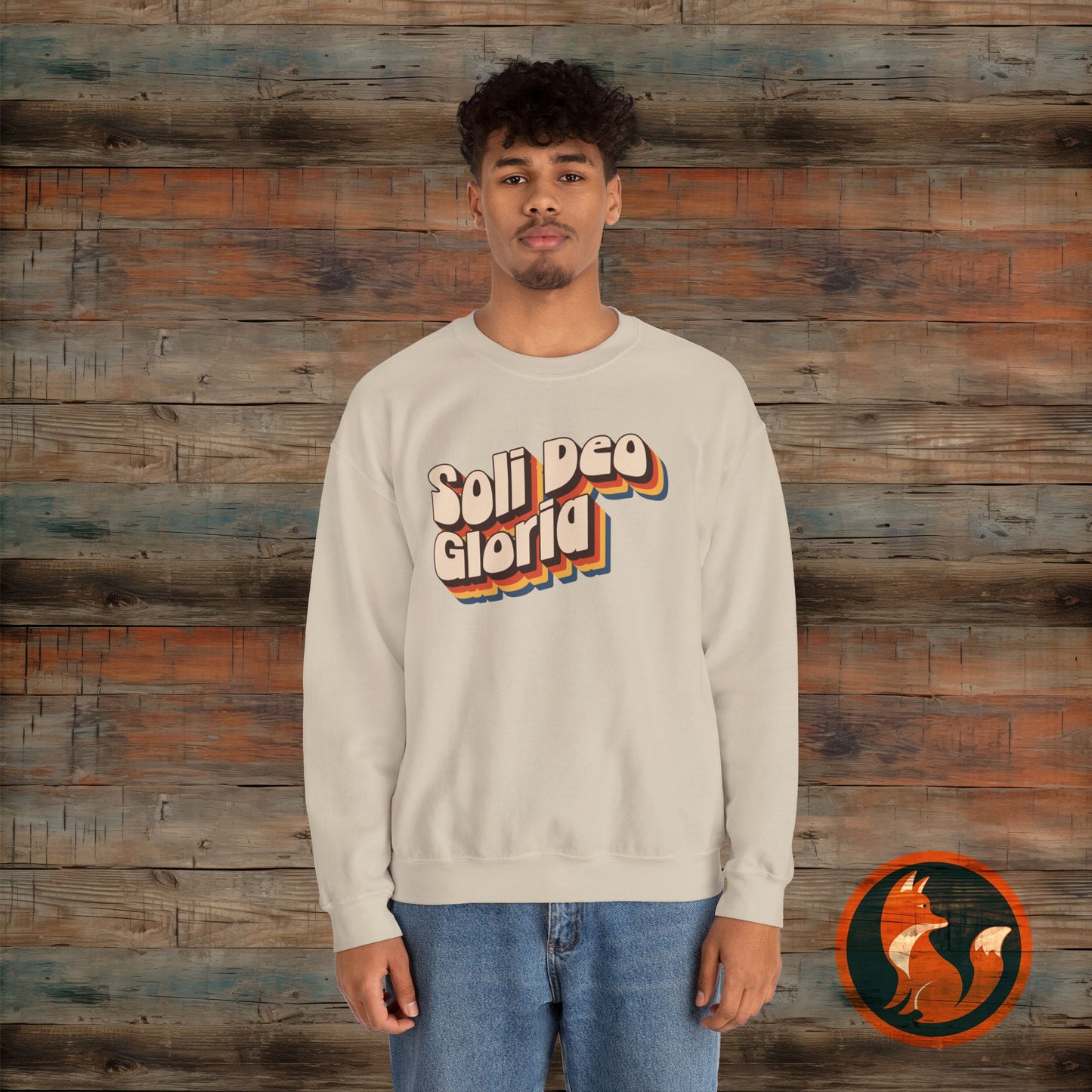 Soli Deo Gloria Crewneck Sweatshirt, Unisex Sweatshirt, Religious Sweatshirt, Vintage Style Sweatshirt, Comfortable Casual Wear