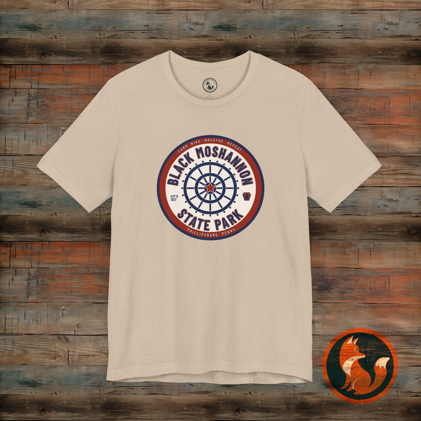 Black Moshannon State Park Tee, Unisex Nature Shirt, Outdoor Adventure Top, Camping Gift, Summer Travel Apparel