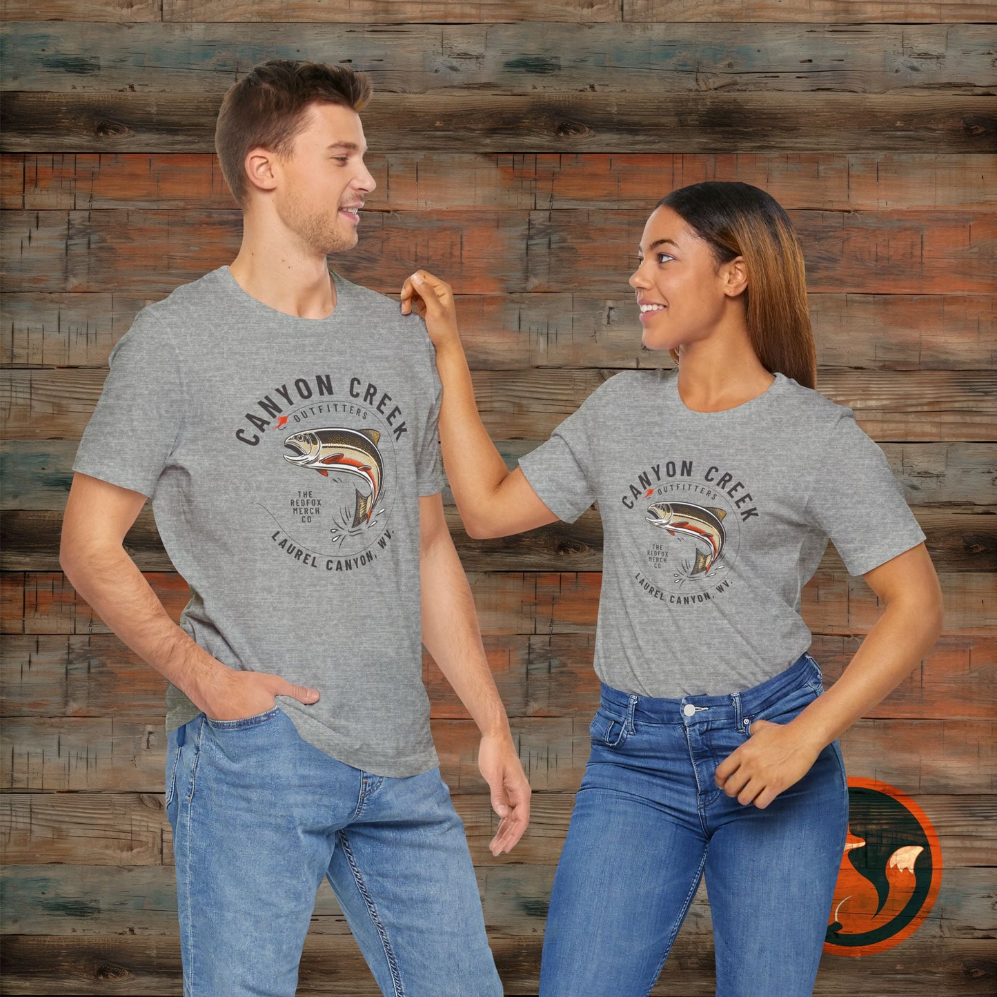 Canyon Creek Vintage Fishing Tee, Unisex Casual Shirt, Outdoor Adventure Apparel, Gift for Anglers, Nature Lover's Tee