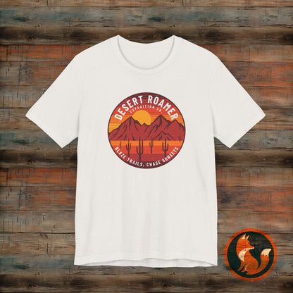 Desert Roamer Tee - Unisex Jersey Short Sleeve Shirt, Hiking Gift, Adventure Apparel, Travel T-Shirt, Outdoorsy Style