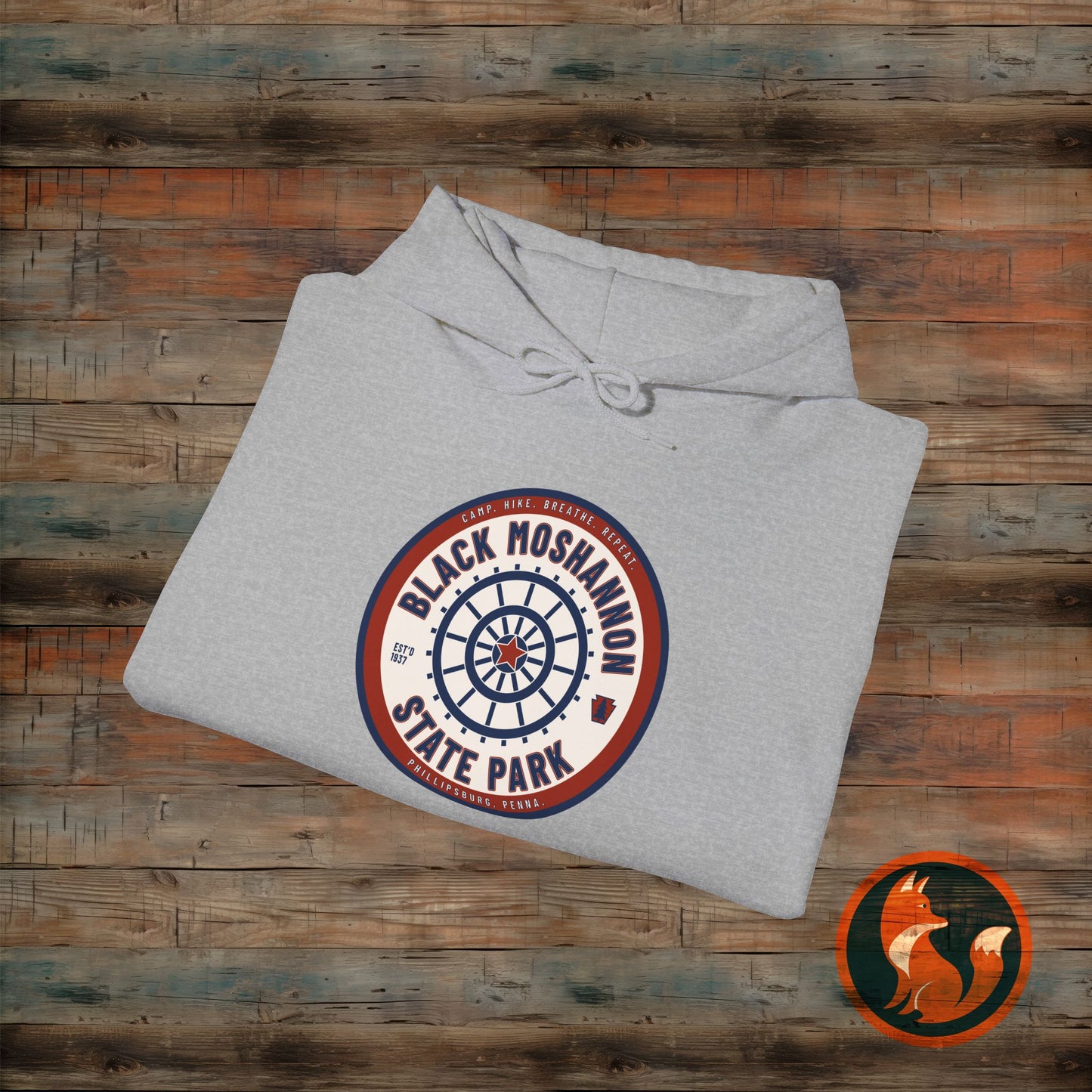 Black Moshannon State Park Hoodie, Cozy Sweatshirt for Outdoor Lovers, Perfect for Camping, Travel, Gifts, Nature Lovers