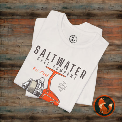 Saltwater Fishing Tee, Vintage Style Shirt, Angler Gift, Beachwear, Casual Outdoor Top, Summer Fishing Apparel