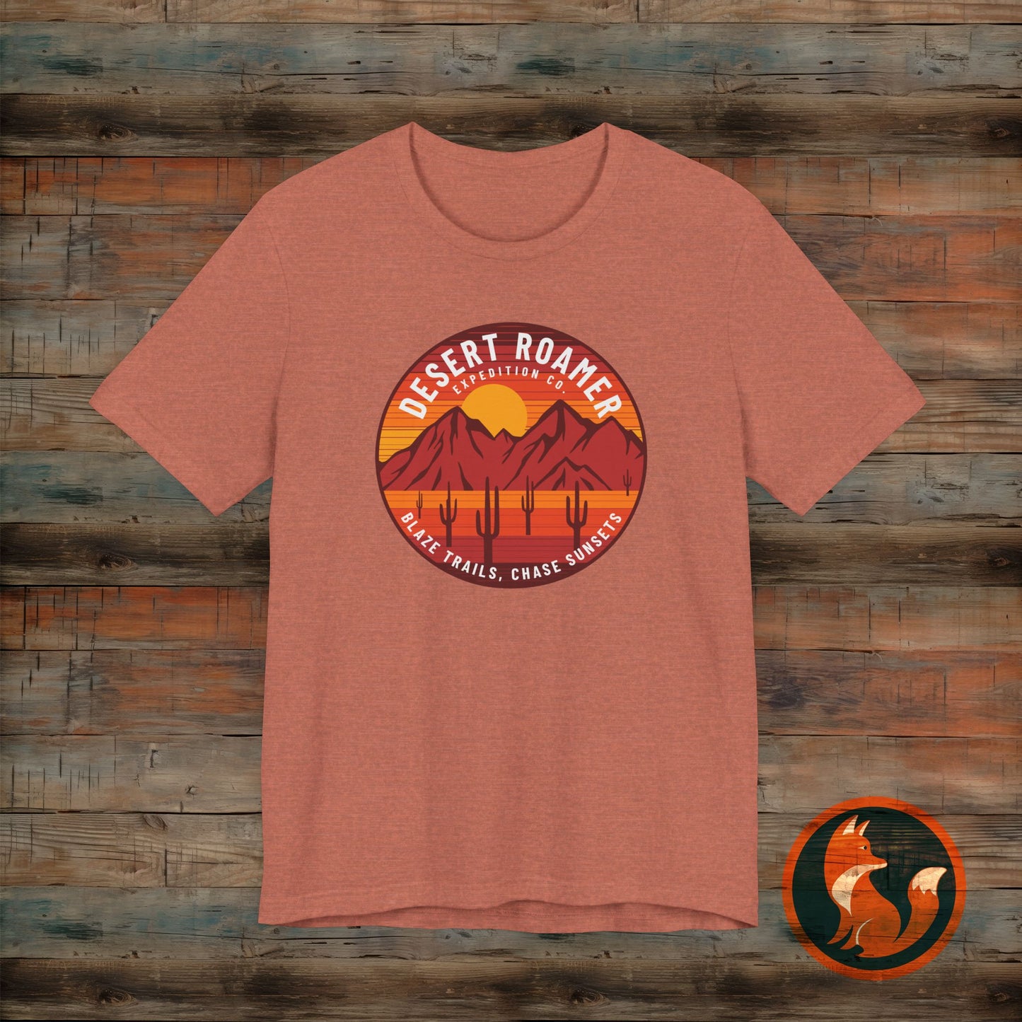 Desert Roamer Tee - Unisex Jersey Short Sleeve Shirt, Hiking Gift, Adventure Apparel, Travel T-Shirt, Outdoorsy Style