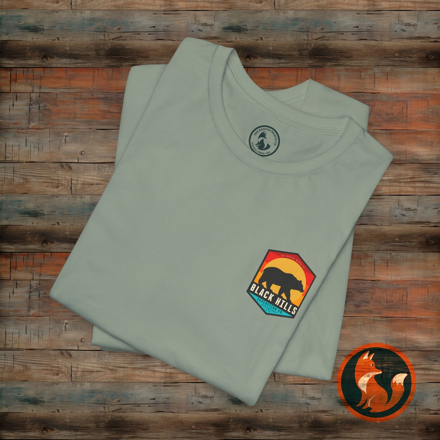 Black Hills Bear Short Sleeve Tee | Adventure Shirt, Nature Lover Gift, Hiking Apparel, Travel Tee, Outdoor Enthusiast Wear