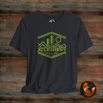 Nature-Inspired Unisex Tee with Allegheny Trail Design, Outdoor Adventure Shirt, Eco-Friendly Apparel, Hiking Gift, Travel T-Shirt