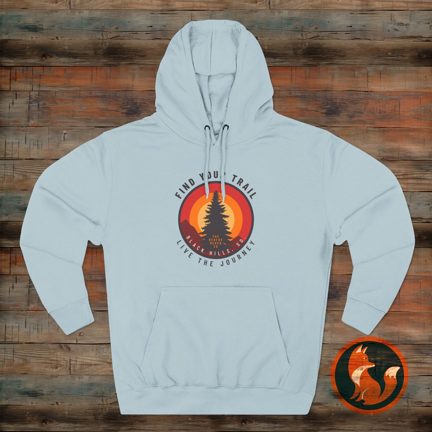 Adventure-Inspired Fleece Hoodie with Retro Design, Cozy Layer for Nature Lovers, Perfect for Hiking, Camping, Travel, Gifts