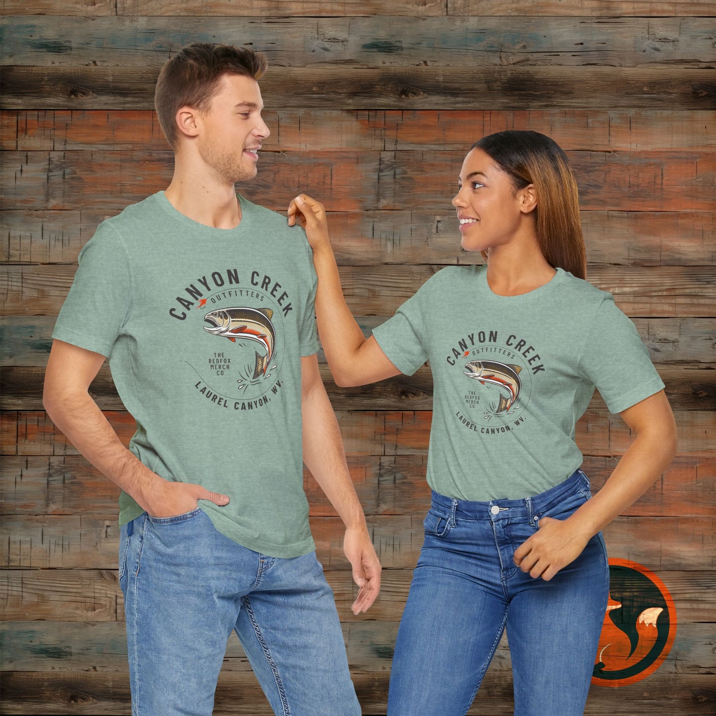 Canyon Creek Vintage Fishing Tee, Unisex Casual Shirt, Outdoor Adventure Apparel, Gift for Anglers, Nature Lover's Tee