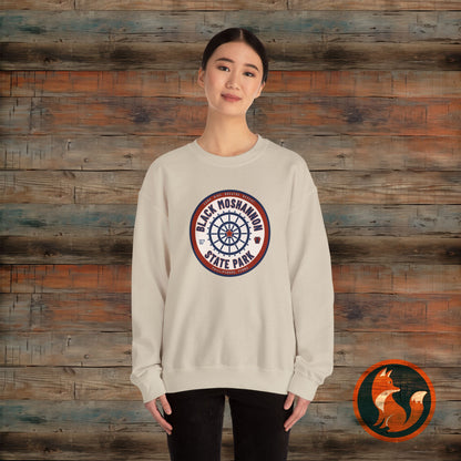Unisex Heavy Blend™ Crewneck Sweatshirt - Vintage Black Moshanon State Park Design, Outdoor Adventure Wear, Perfect Gift for Nature [...]