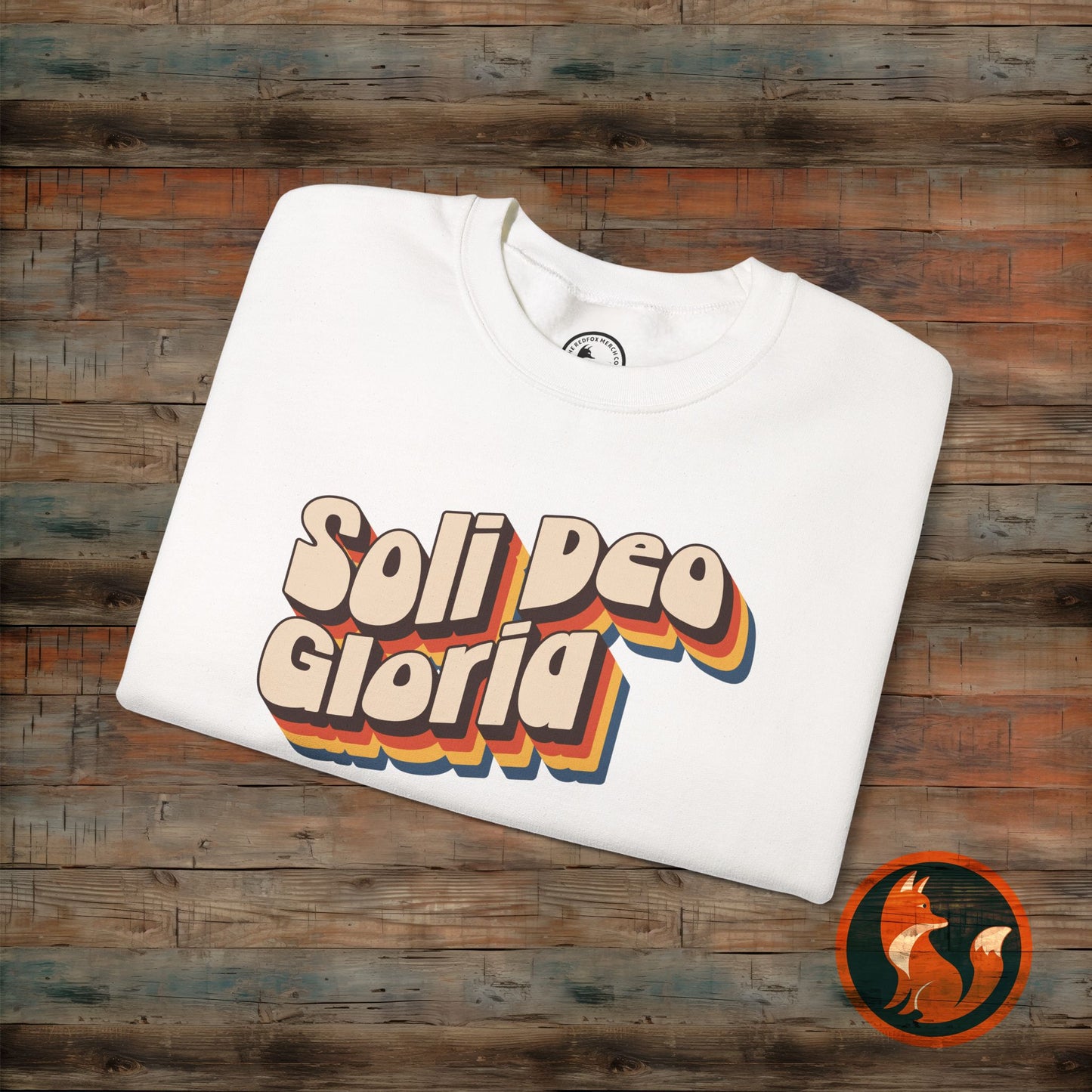 Soli Deo Gloria Crewneck Sweatshirt, Unisex Sweatshirt, Religious Sweatshirt, Vintage Style Sweatshirt, Comfortable Casual Wear
