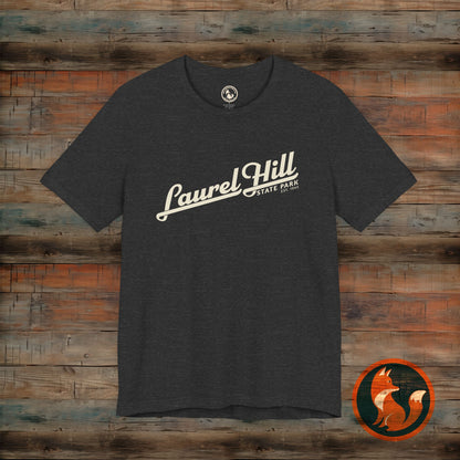 Laurel Hill State Park Tee, Unisex Green Short Sleeve Shirt for Outdoor Lovers, Nature Gift, Adventure Apparel, Hiking T-Shirt, Summer Wear