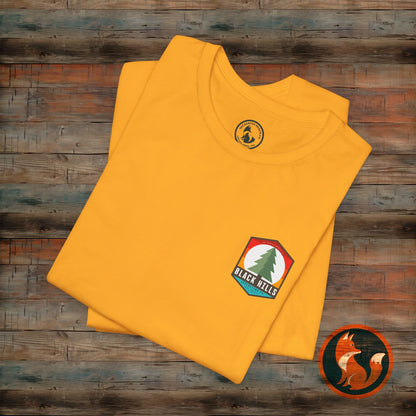 Black Hills Adventure Unisex Tee – Nature Lover's Shirt, Outdoor Exploration, Summer Vibes, Hiking Apparel, Gift for Nature Enthusiasts