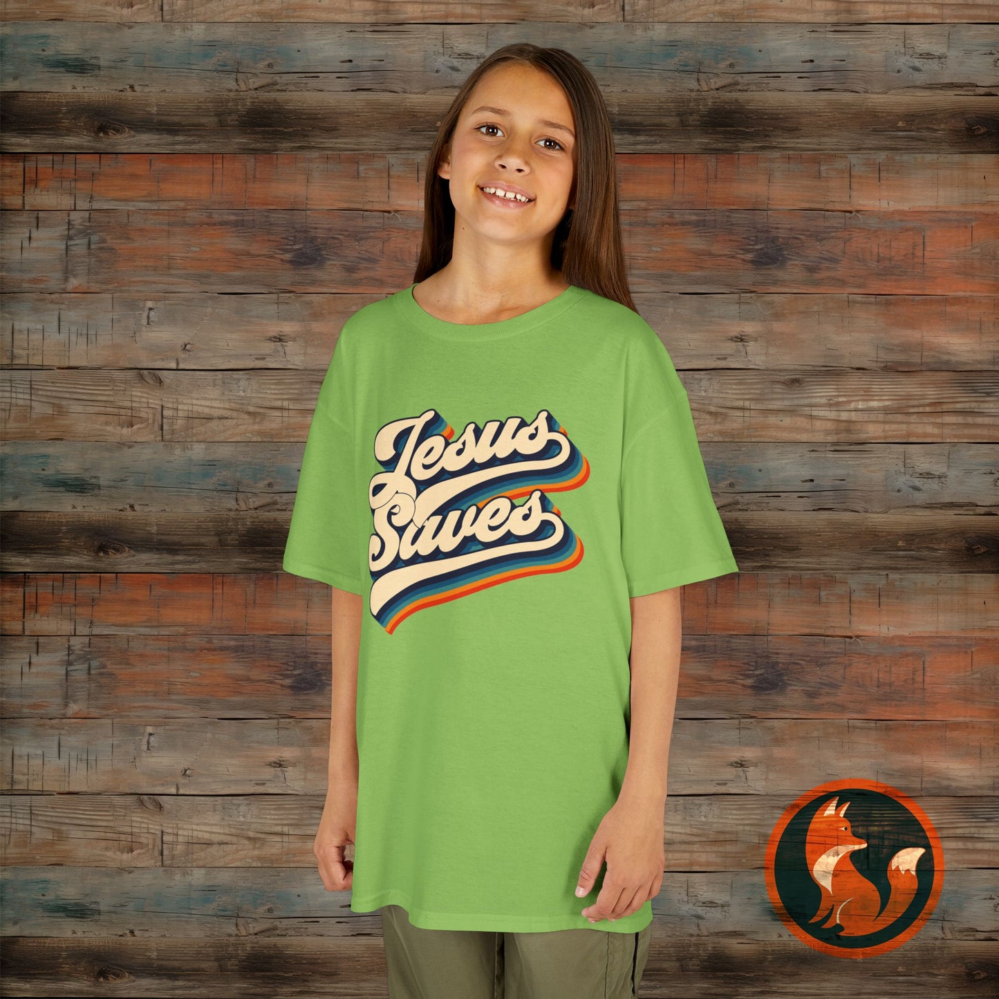 Kids Jesus Saves Tee, Cute Christian Tee, Church T-Shirt, Kids Casual Wear, Faith-Based Apparel