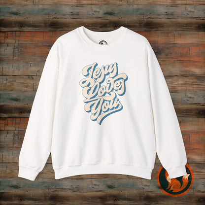 Jesus Loves You Sweatshirt: Unisex Love Design, Cozy Gift for Friends, Family, Valentine's Day, Birthday, Everyday Wear