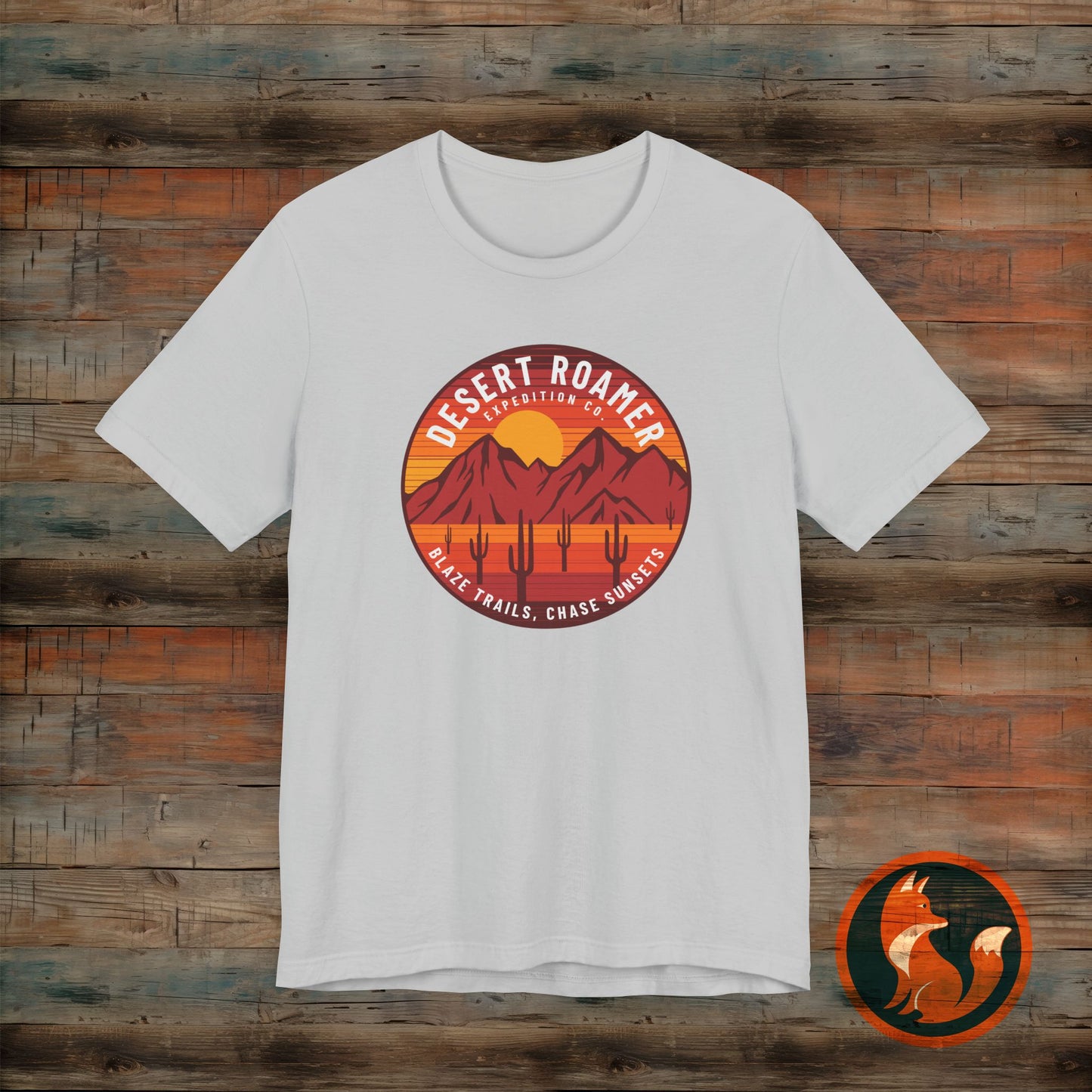 Desert Roamer Tee - Unisex Jersey Short Sleeve Shirt, Hiking Gift, Adventure Apparel, Travel T-Shirt, Outdoorsy Style