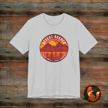 Desert Roamer Tee - Unisex Jersey Short Sleeve Shirt, Hiking Gift, Adventure Apparel, Travel T-Shirt, Outdoorsy Style