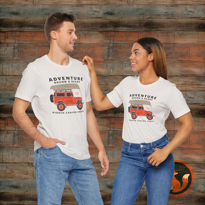 Adventure Bound & Ready Tee, Unisex T-Shirt, Outdoor Apparel, Camping Gift, Travel Shirt, Adventure Lover's Top