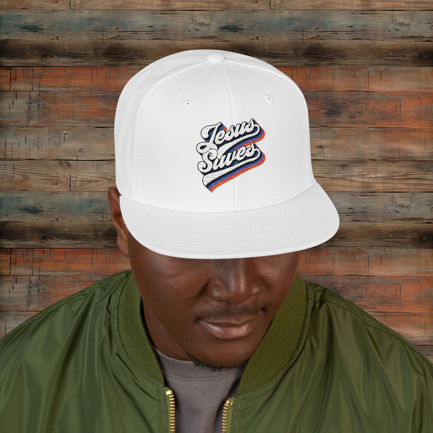 Jesus Saves Embroidered Snapback Cap - Trendy Casual Headwear for All Occasions, Gift for Him and Her, Streetwear, Summer Style, Custom Hats