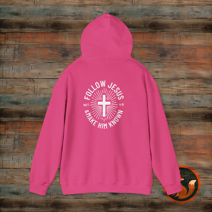 Faith-Inspired Hooded Sweatshirt - Follow Jesus Design, Unisex Cozy Pullover, Christian Apparel, Perfect Gift for Believers, Ideal for [...]