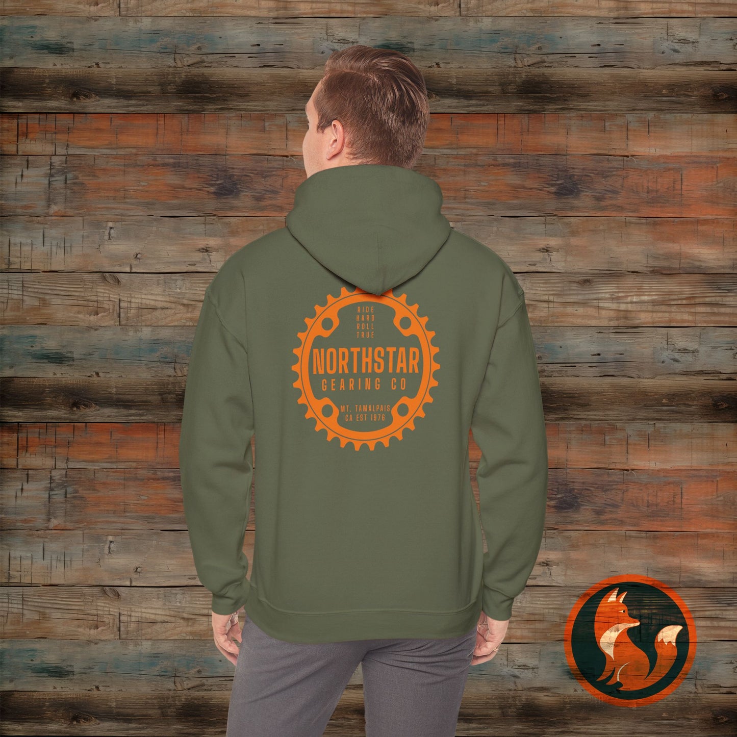 Cozy Unisex Hooded Sweatshirt, Perfect for Casual Wear, Gift for Friends, Outdoor Activities, Fall Fashion, Northstar Design