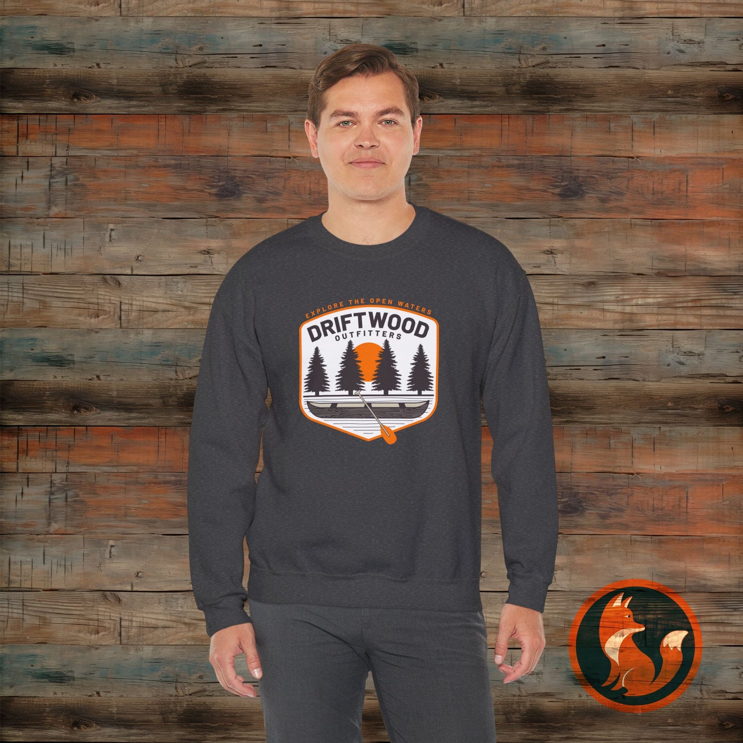 Driftwood Outfitters Crewneck Sweatshirt - Cozy Unisex Pullover for Outdoor Lovers, Perfect for Camping, Hiking, or Casual Wear, [...]