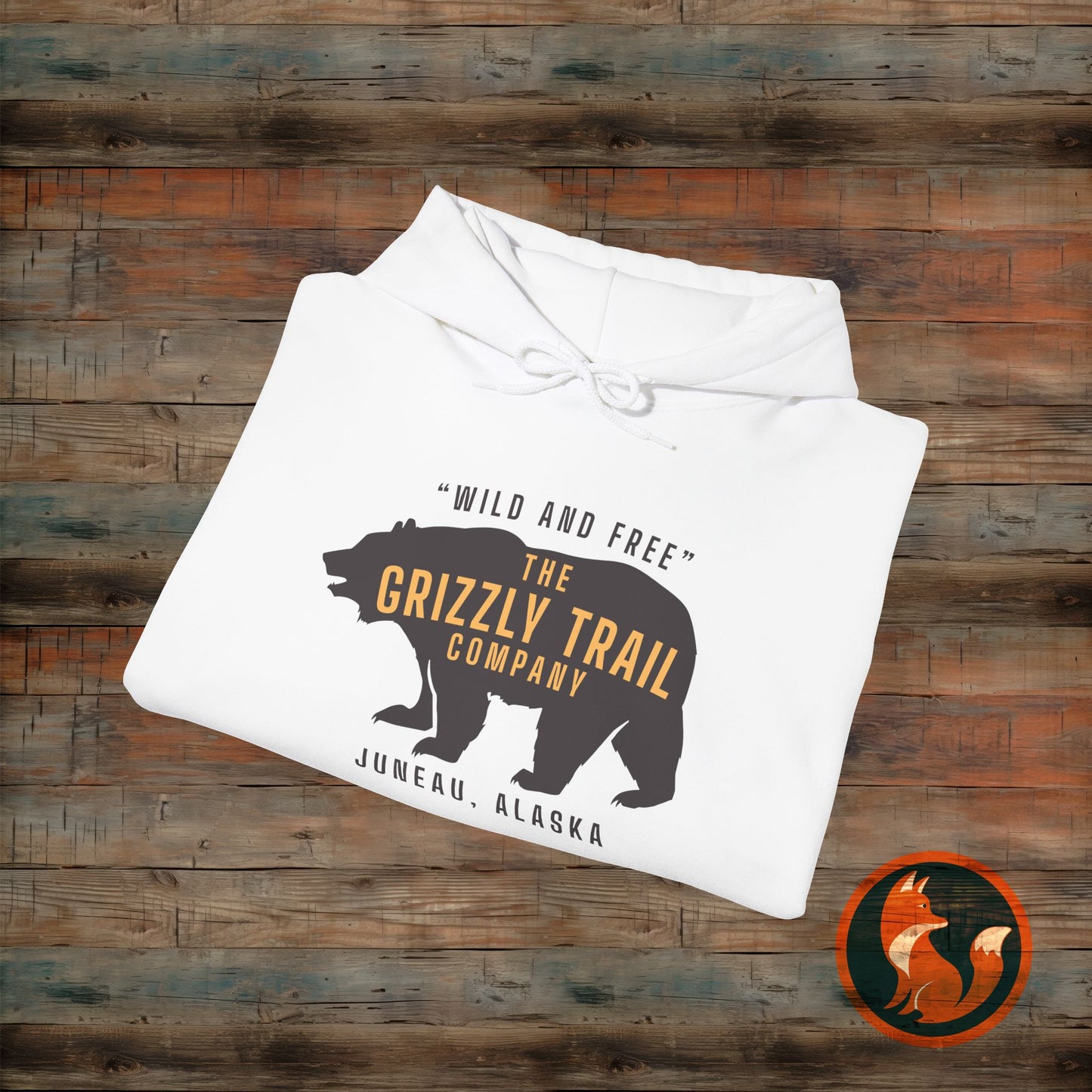 Cozy Adventure Hoodie, Grizzly Bear Print Sweatshirt, Wild and Free Apparel, Nature Lover Gift, Alaskan Style Clothing