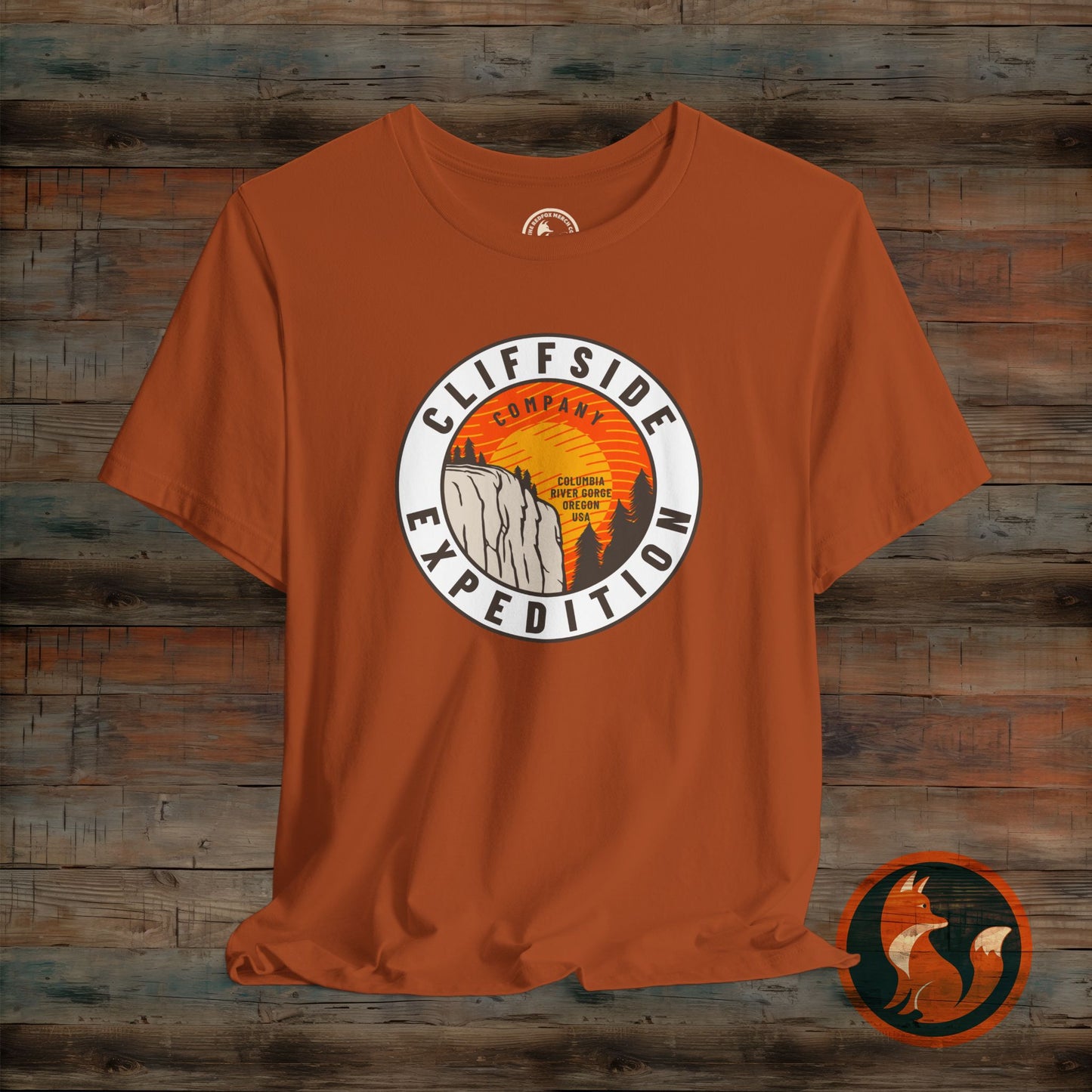 Cliffside Expedition Tee, Adventure Shirt, Unisex Outdoor Top, Travel T-Shirt, Hiking Apparel, Gift for Explorers