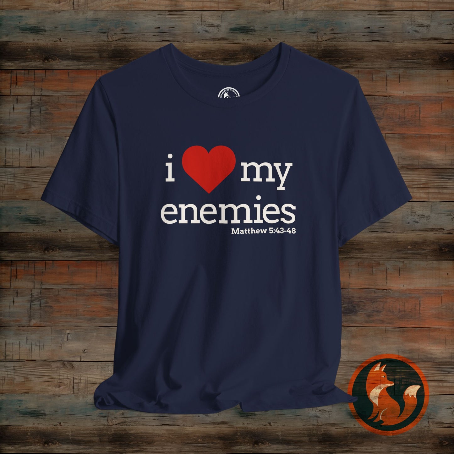 Unisex I Love My Enemies Tee, Inspirational Christian Shirt, Faith Apparel, Religious Gift, Everyday Casual Wear